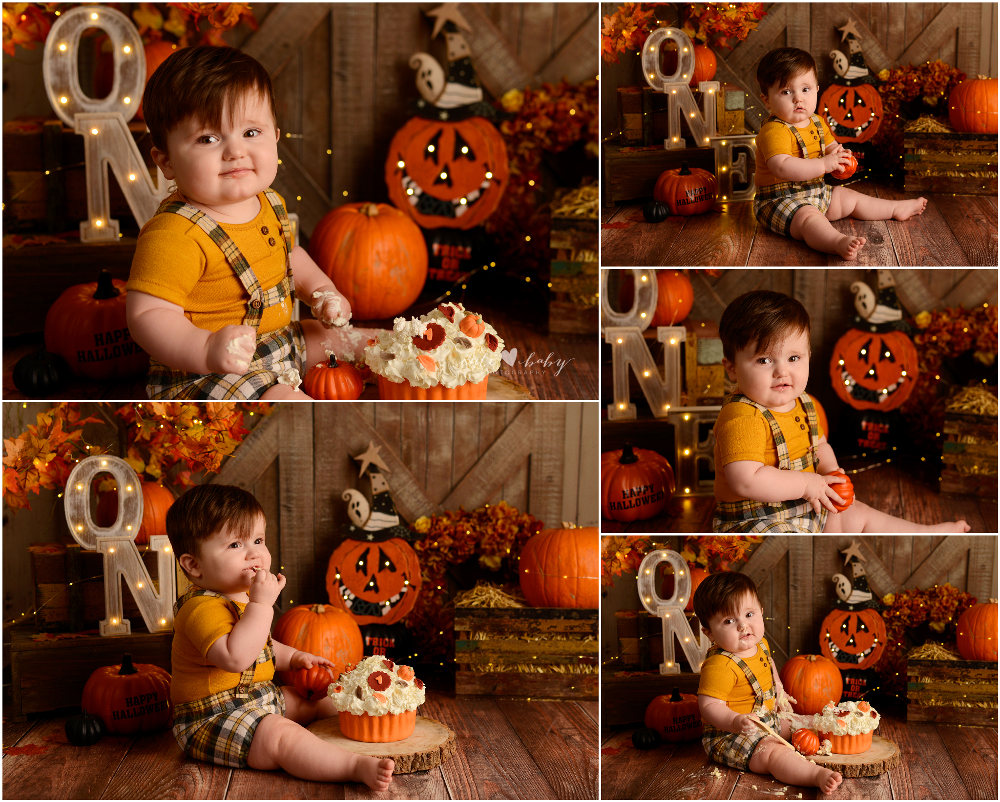 cake smash Manchester, Baby Photography Manchester, 1st Birthday photography, Cake Smash Pumpkin